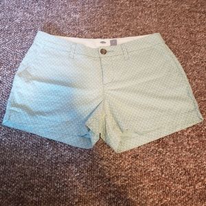 Old Navy patterned shorts.